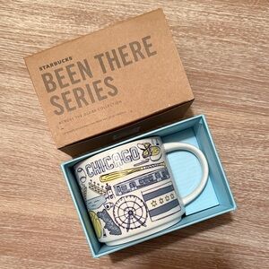 Starbucks Been There Series Chicago Mug with Blue and Yellow Accents